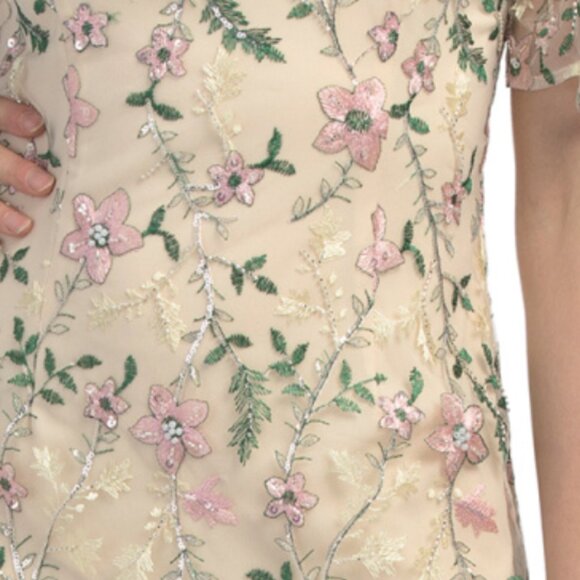 JS COLLECTIONS Hannah Flutter Sleeve Gown - Picture 4 of 4